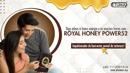 Diga adeus à baixa energia e às ereções fracas com Royal Honey Power52: