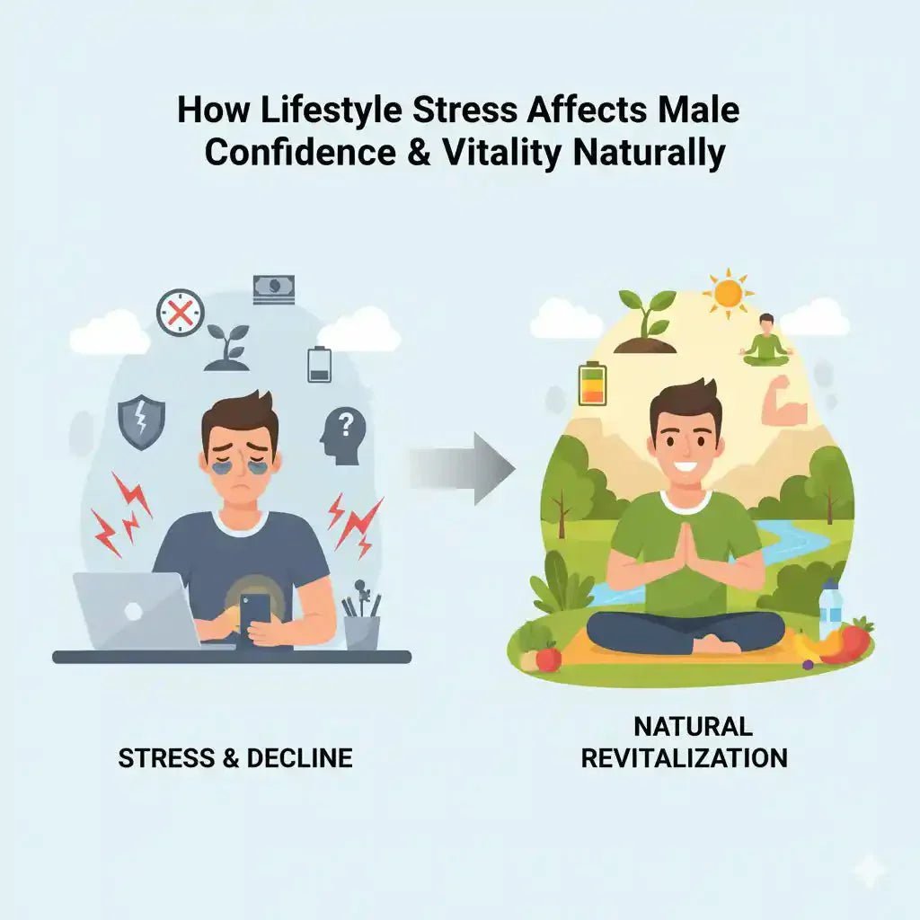 How Lifestyle Stress Affects Male Confidence & Performance - Royal Honey Malaysia Official