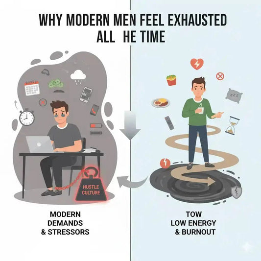Why Modern Men Feel Exhausted All the Time - Royal Honey Malaysia Official