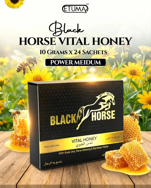 Etumax Kingdom Royal Honey Pack with 12 sachets of 20g each, premium king-grade royal honey for men, shown in the image.