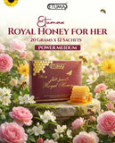 Etumax Kingdom Royal Honey Pack with 12 sachets of king-grade royal honey for men, showing individual honey sachets with branding.