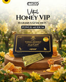 Vital Honey VIP Honey Pack – 12 Sachets × 15g | Caviar & Mountain Honey for Men