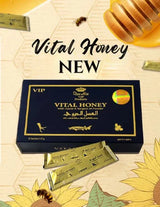 Vital Honey VIP Honey Pack – 12 Sachets × 15g | Caviar & Mountain Honey for Men - 1